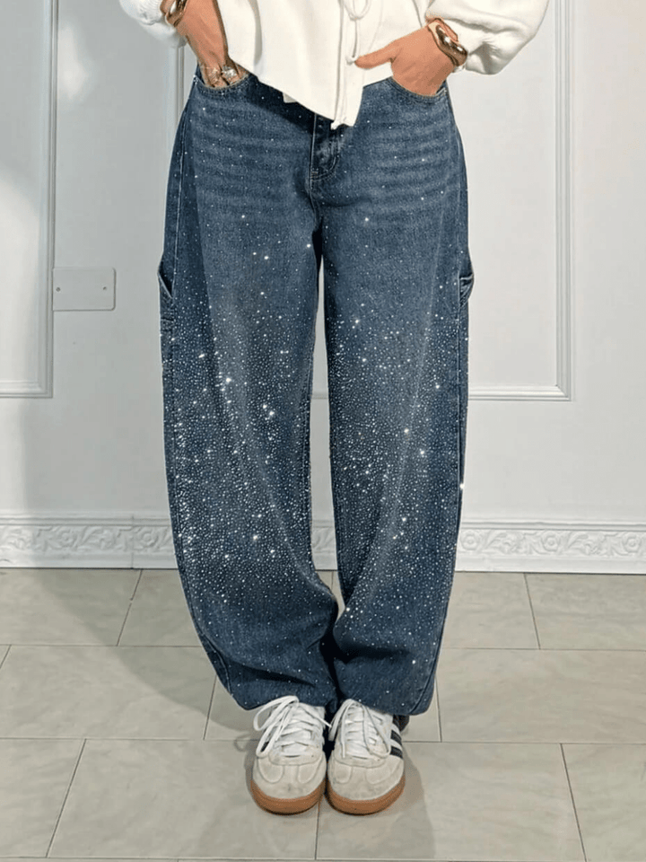 Julia | Trendy balónové kalhoty Carpenter s třpytkami