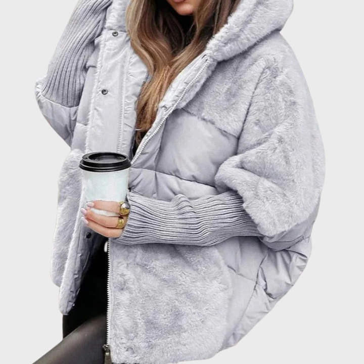 Dominika™ | Teplá prošívaná bunda s kapucí