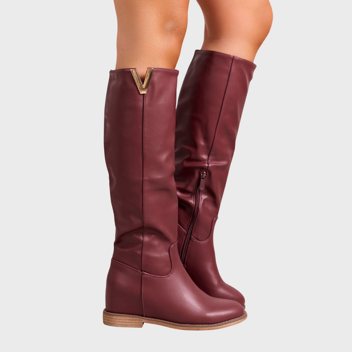 Luna | Lenka – Elegantní kotníkové boty s vnitřním klínem