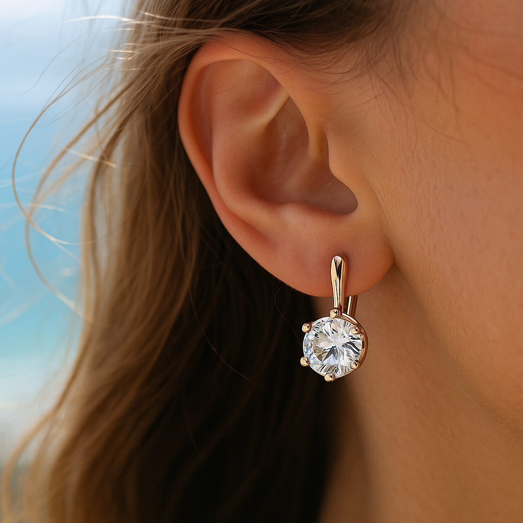 Eirene | Kulaté naušnice se zirkonem