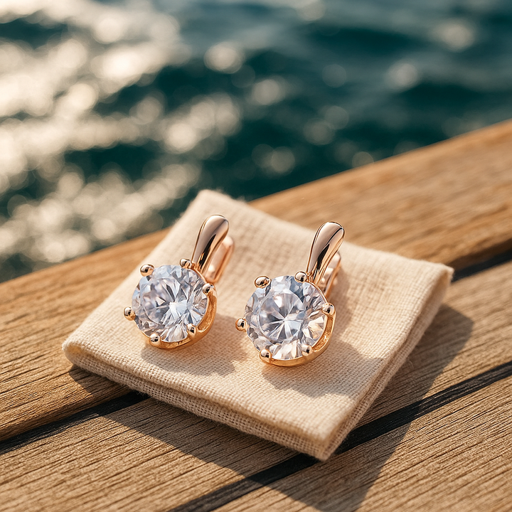 Eirene | Kulaté naušnice se zirkonem