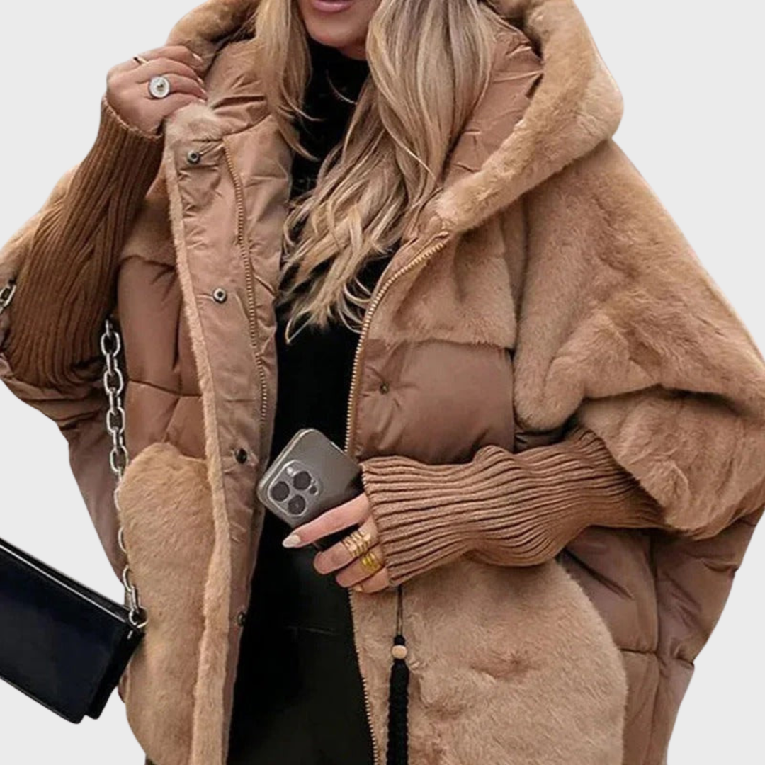 Dominika™ | Teplá prošívaná bunda s kapucí