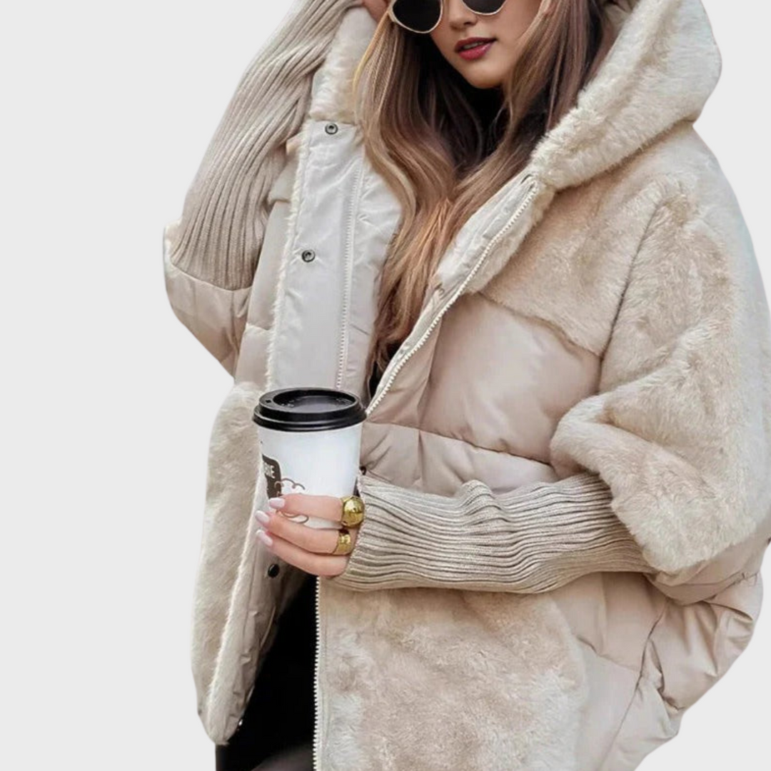 Dominika™ | Teplá prošívaná bunda s kapucí