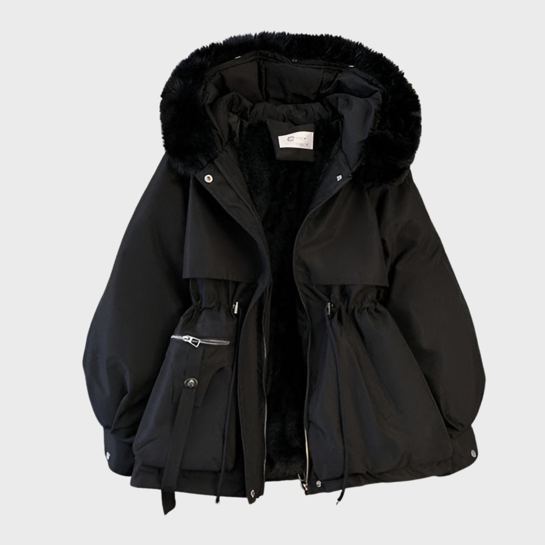 Milena | Stylová parka s kožešinovou kapucí