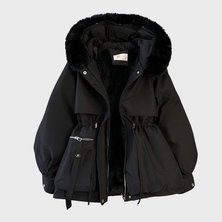 Milena | Stylová parka s kožešinovou kapucí