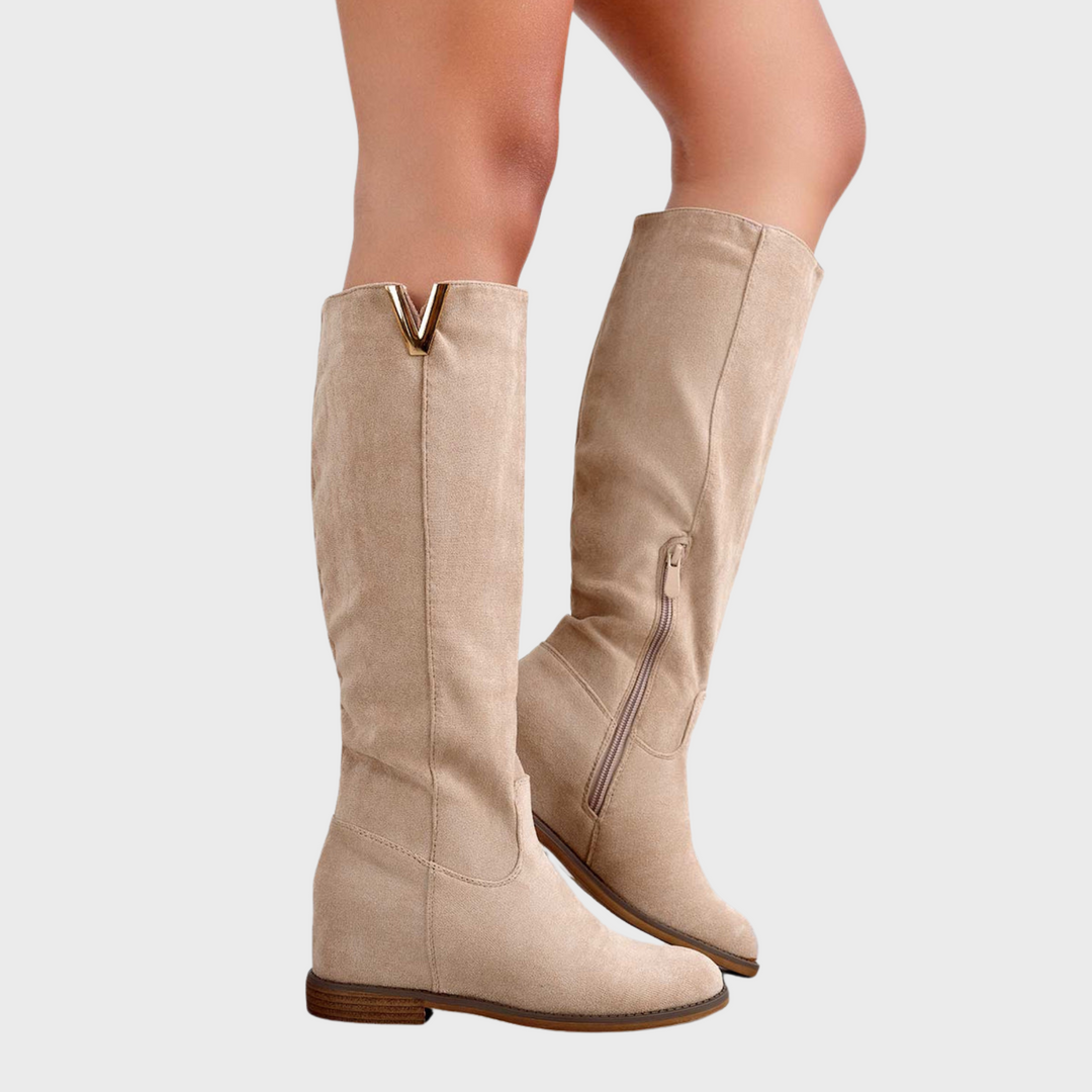 Luna | Lenka – Elegantní kotníkové boty s vnitřním klínem