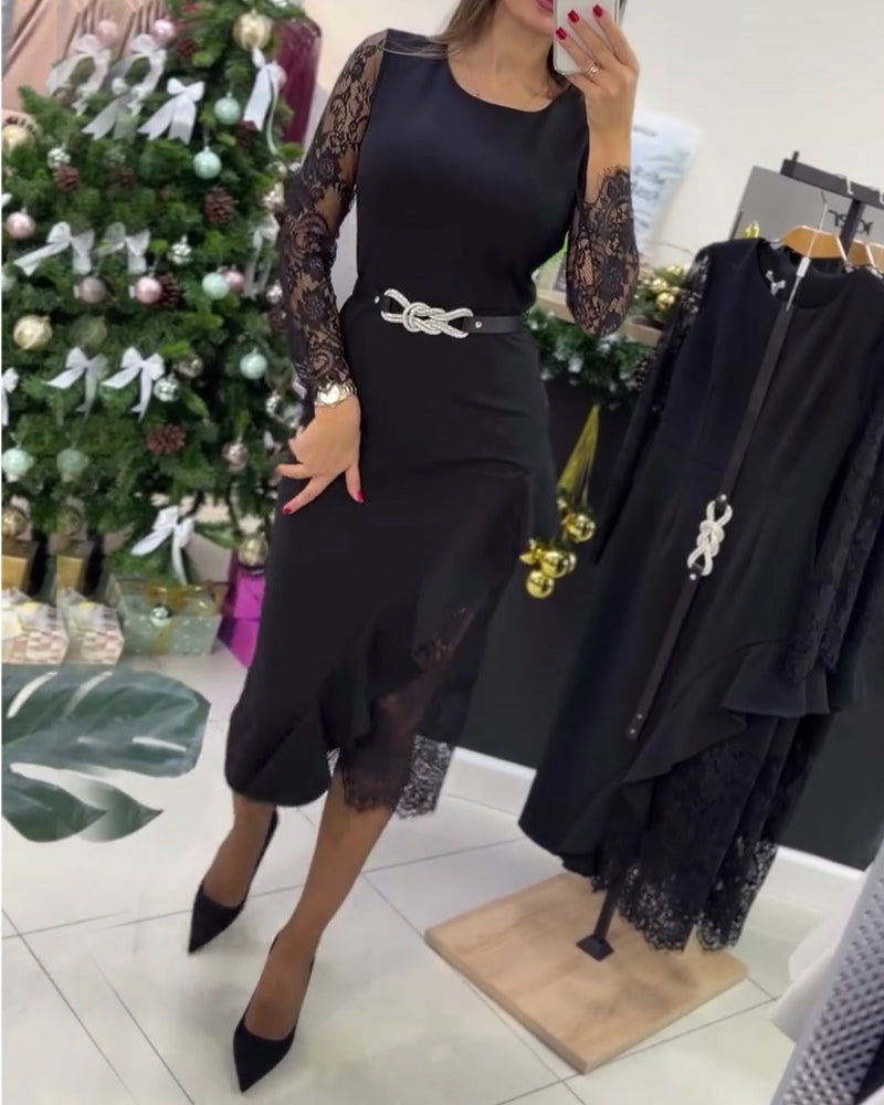 Dámské šaty z patchworkové krajky