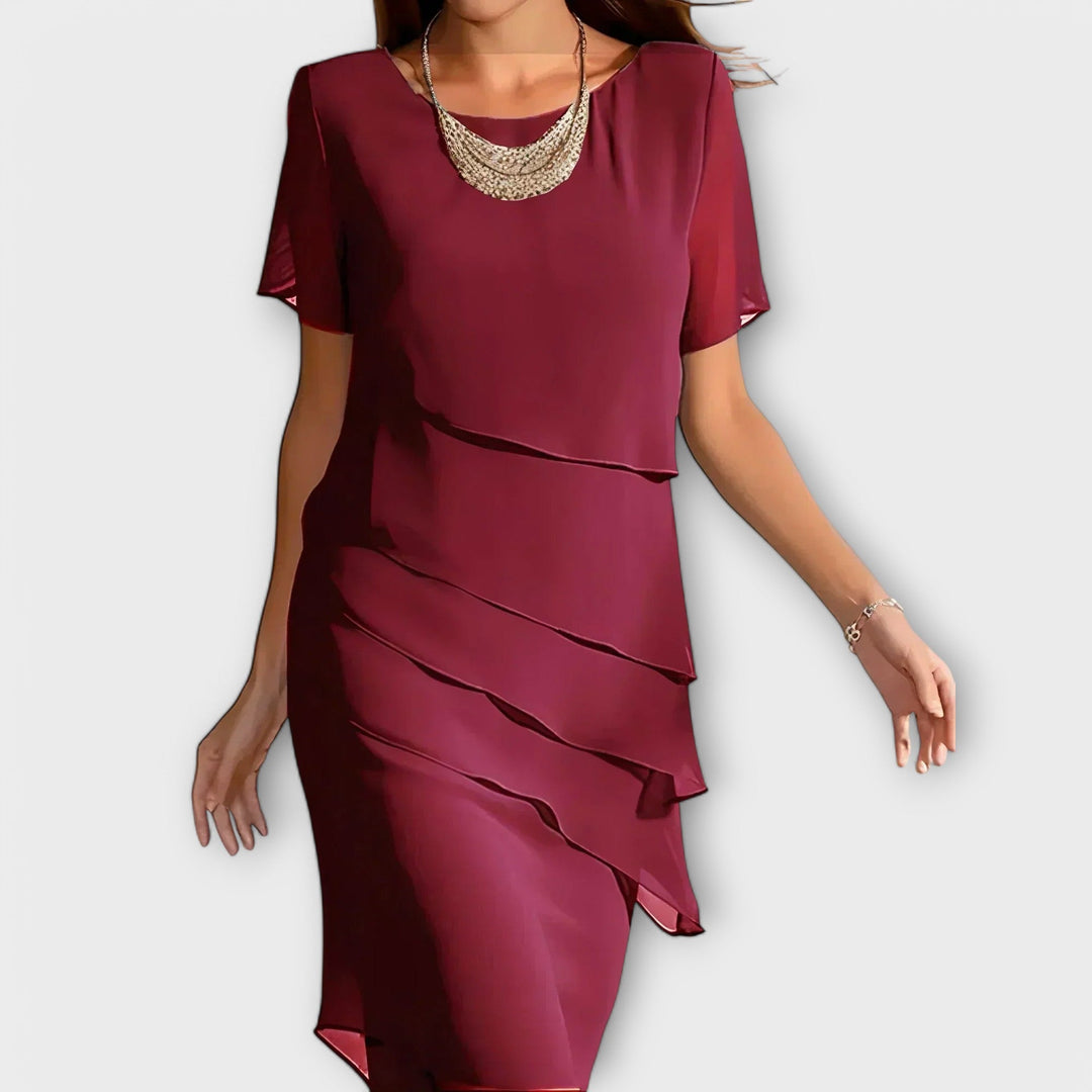 Julie | Vrstvené midi šaty typu shift