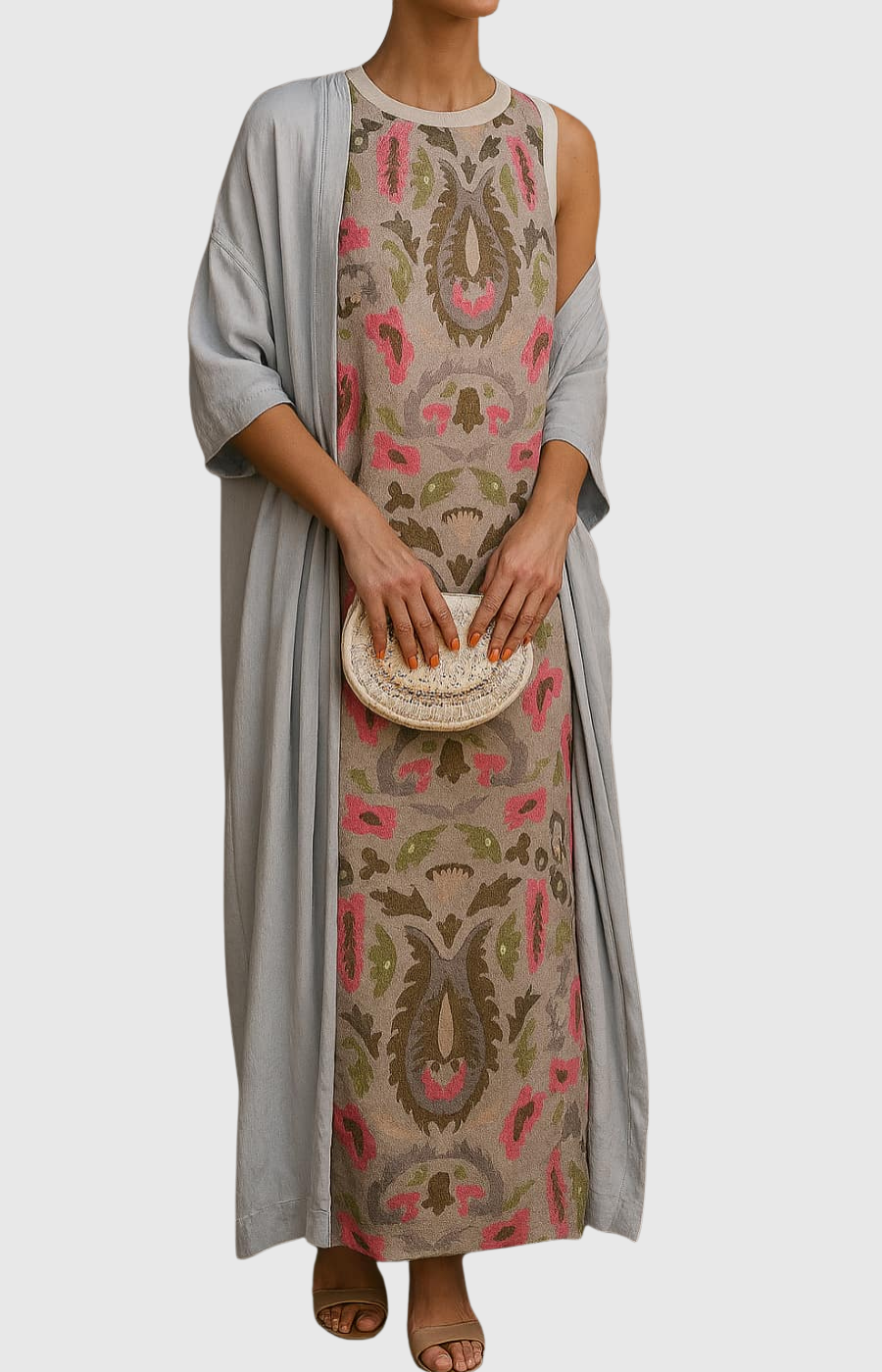 SERAPHINA | Elegantní Dlouhé Šaty s Ladící Štolou pro Výjimečné Příležitosti 