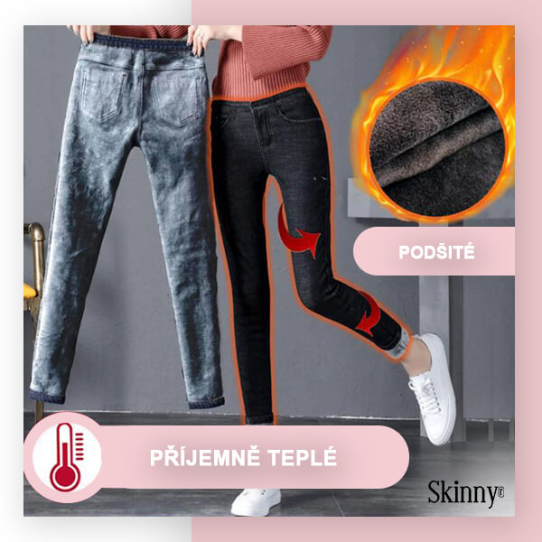 SKINNY® – ZATEPLENÉ ZIMNÍ DŽÍNY