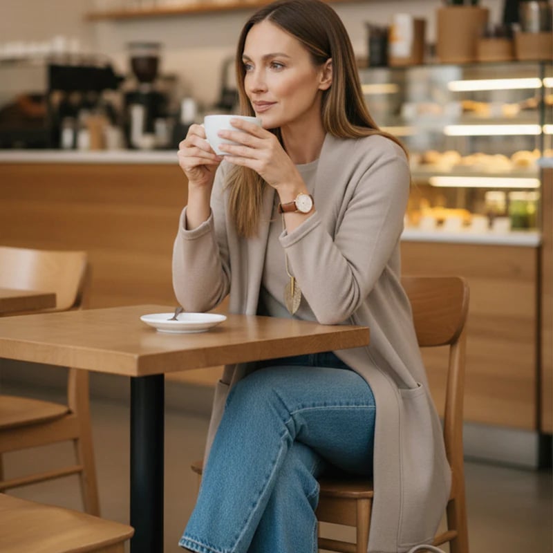 ⏳Speciální časově omezená nabídka⏰Elegantní tří dílná souprava obsahující dlouhý kardigan, top a kalhoty💞