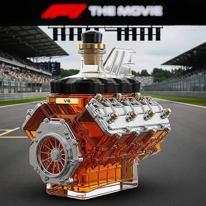 F1-V6 Motory Whiskey Skleněná Lahev Bez Olova