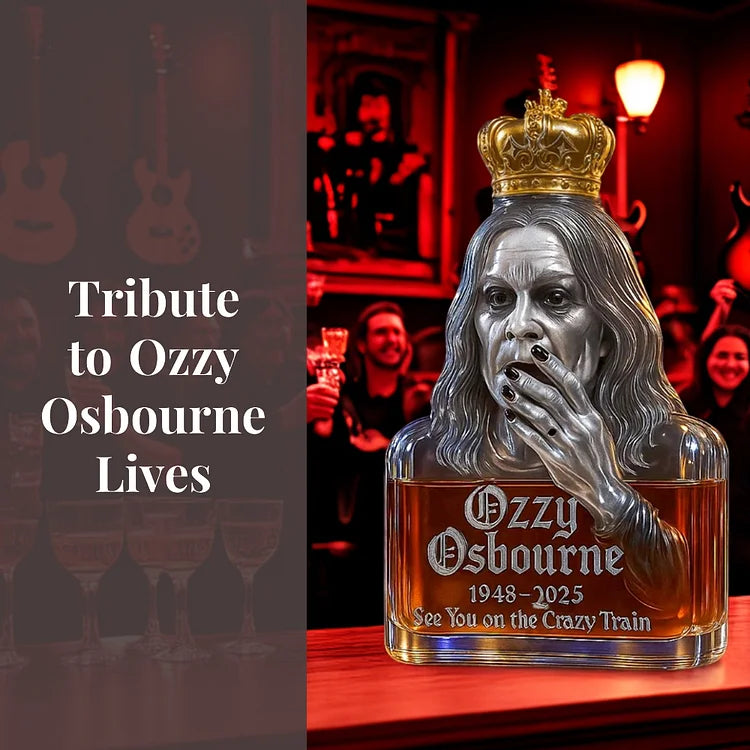 Ozzy Uvidíme se na bláznivém vlaku Whiskey láhev