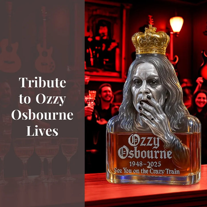 Ozzy Uvidíme se na bláznivém vlaku Whiskey láhev